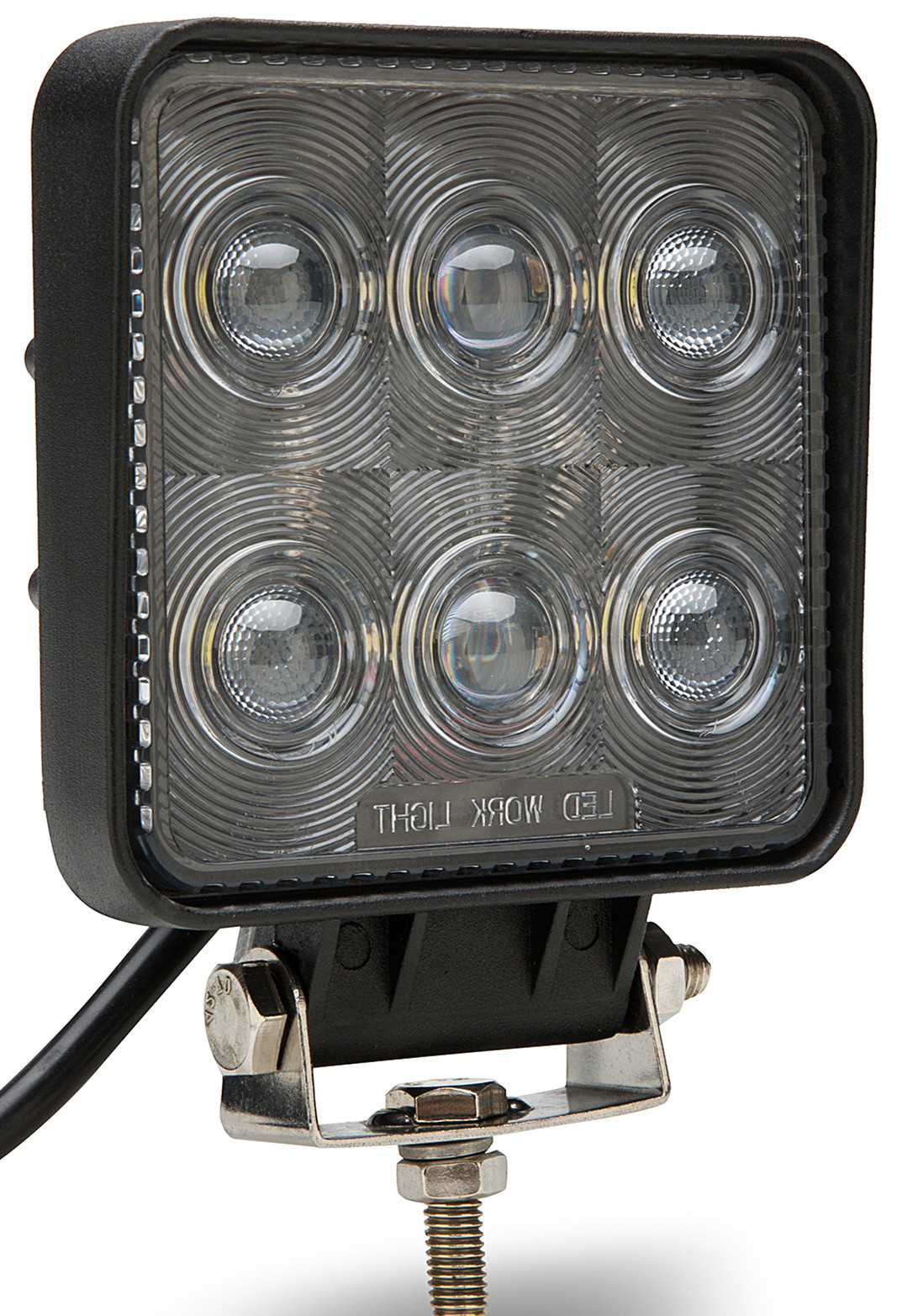 7D 10-30V high quality 18W PC lens Black led offroad work light 4x4 HCW-L18286 7D