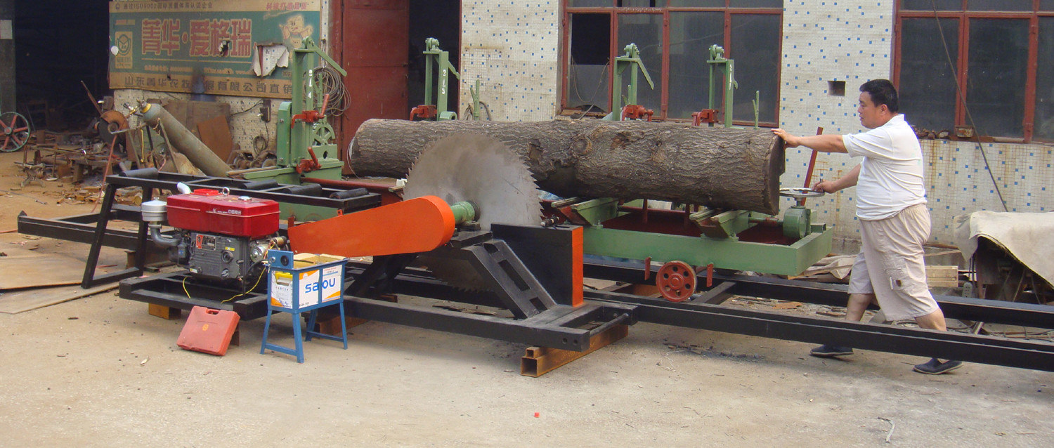 Cheap Cutting Large Wood Circular Sawmill with Log Carriage For Selling