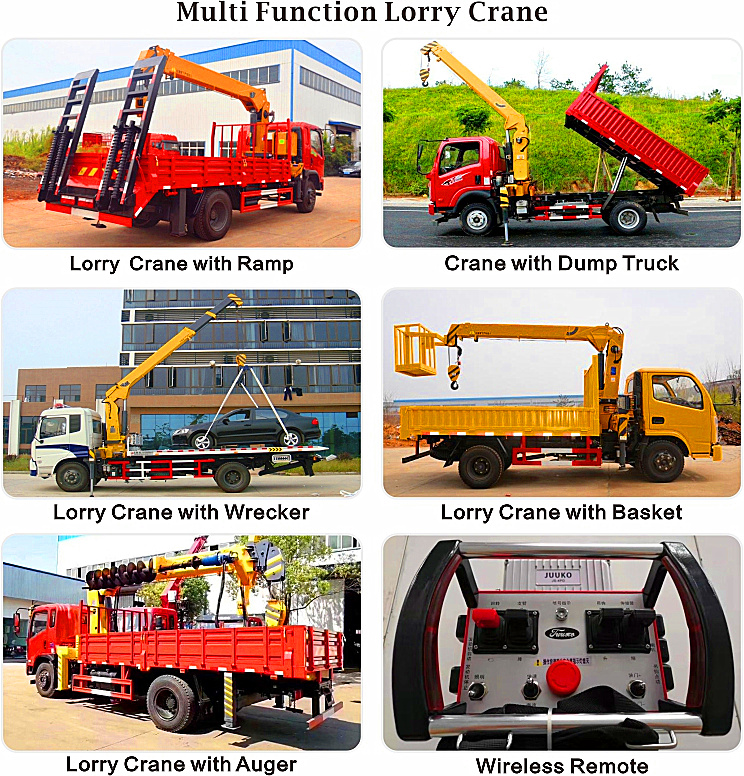 Telescopic Boom Mini Jib Crane Customized 8 Ton Hydraulic Mobile Crane