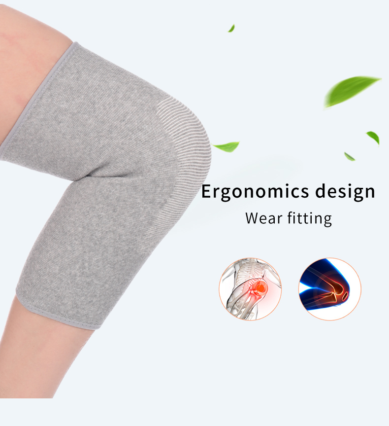 ODM Graphene Knitted Protective Sports Knee Pads Skid Resistant For Men Women