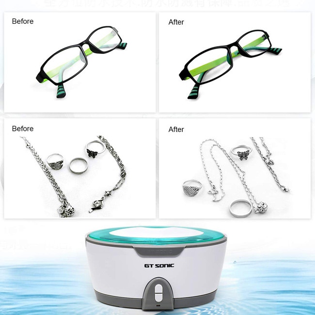 SONIC Vibrating Jewelry Small Ultrasonic Cleaner 40kHz 35W 600ML 12 Months Warranty