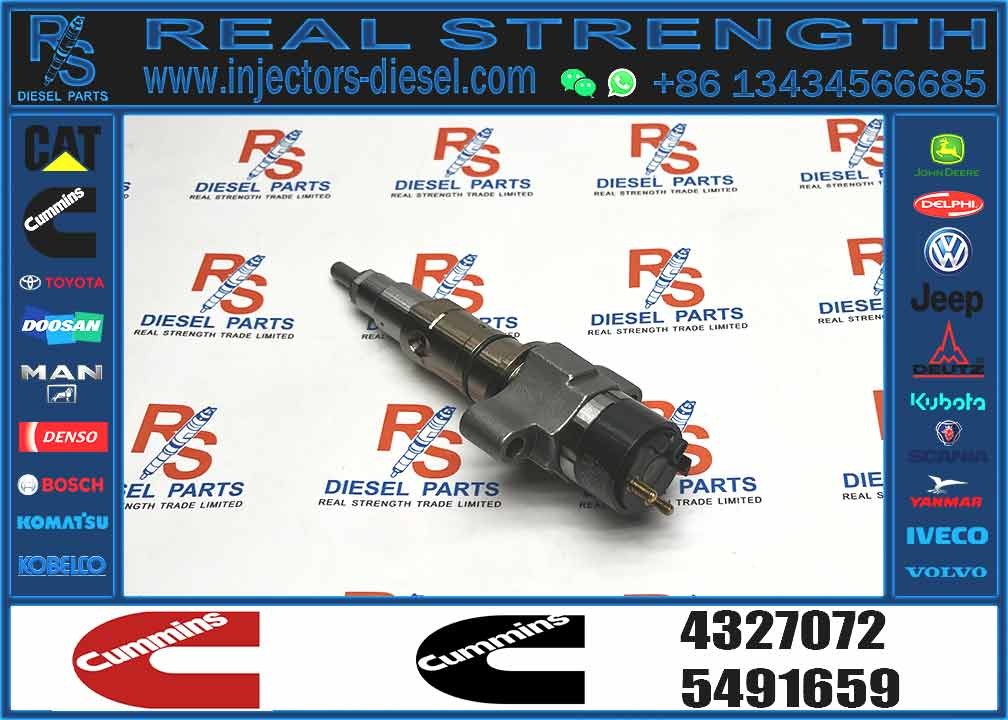 Common Rail Injector Fuel Injector 5491659 4327072 4359204 4307414 For QSL Excavator QSL9.3 ISCE Engine 6L