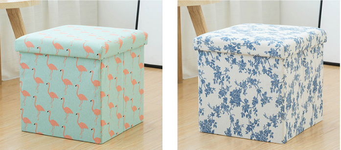Living Room Contemporary Footstool Ottoman With Storage