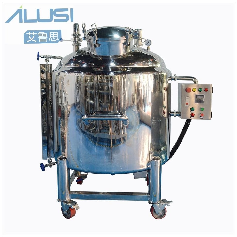GMP Chemical Insulated Stainless Steel Storage Tank Adjustable Temperature Kettle Heating Tank
