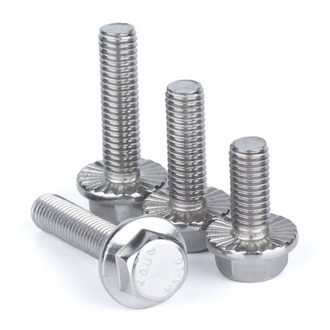 DIN6921 Class 8.8 10.9 Yellow Zinc Plated Carbon Steel Hex Head Serrated Flange Bolts