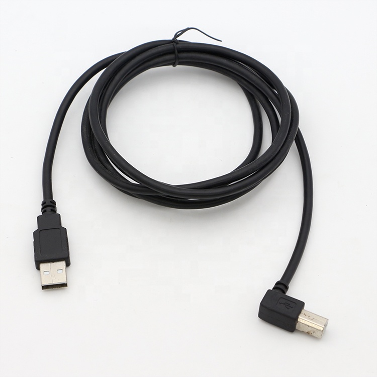 High Quality 90 Degree Right Angle USB B Male to USB A male Extension Printer Cable