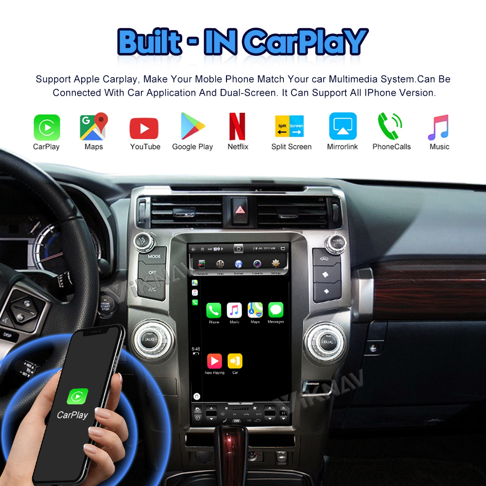 Viknav Car Radio For Toyota 4 Runner (2009-2019) 13.6 inch Multimedia Player GPS Navigation Auto Stereo