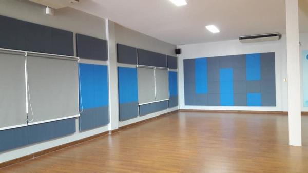 Lightweight Fabric Wrapped Acoustical Wall Panels Fiberglass Sound Absorbing