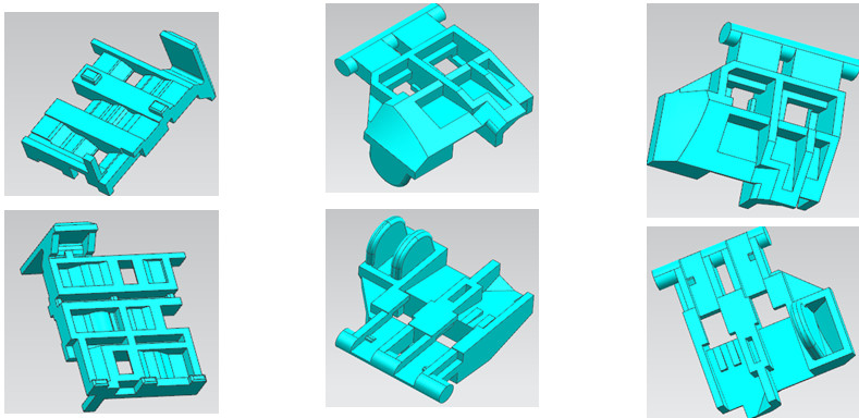 Multi Cavity Two Shot Injection Molding for Electronic PC Plastic Switch Adaptor
