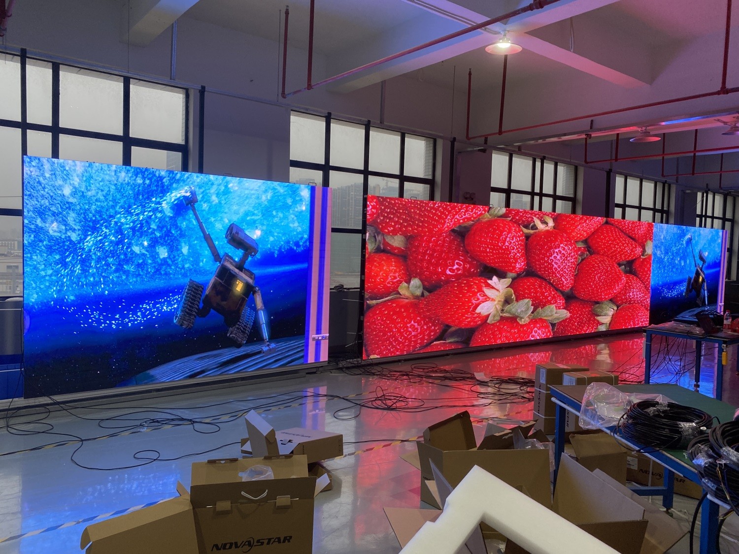 Front Maintenance 140W Indoor Led Video Wall 480x480 For Advertising