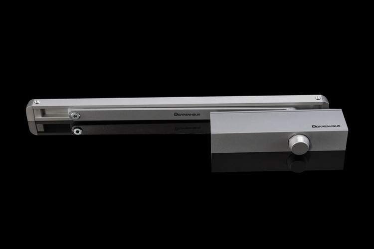 Aluminum Automatic Sliding Door Closer with Hold Open Slide Back for Wooden Door