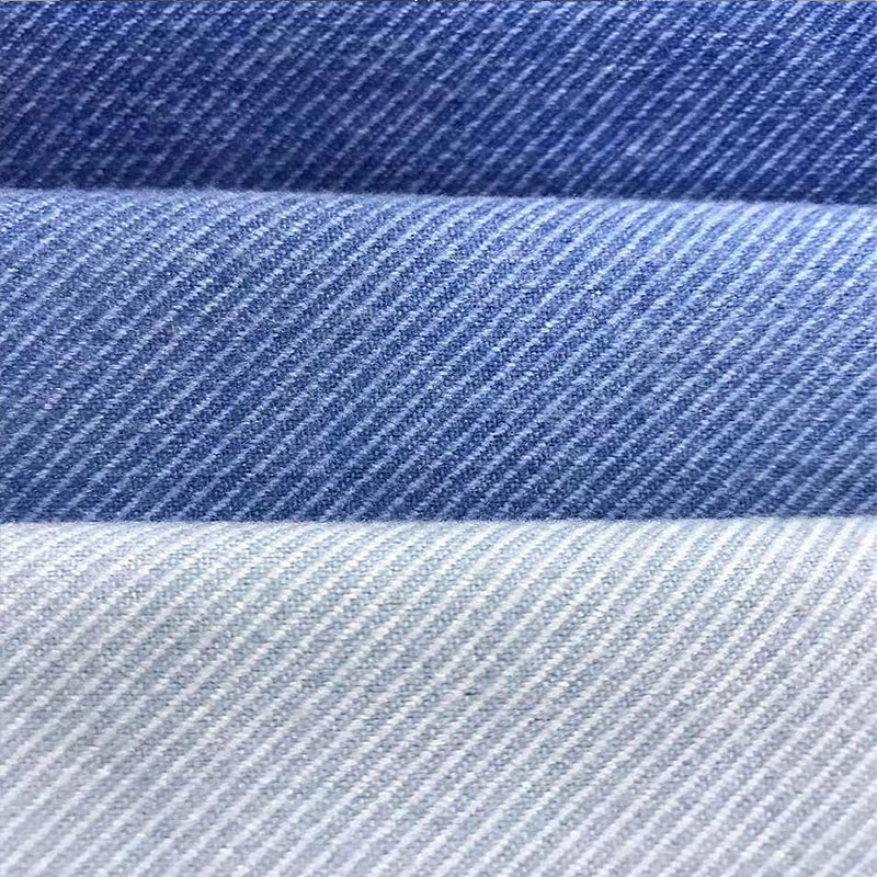 Vintage Hole Ripped Washed Cotton Polyester Spandex Denim Fabric