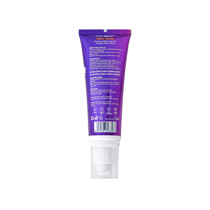 VECMINT HERBAL ESSENCE Niacinamide Whitening Toothpaste 100g for Healthy Teeth Hot Sale Factory Direct Delivery