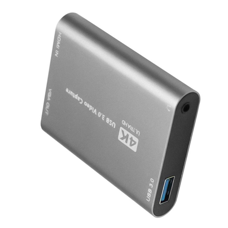 USB 3.0 HDMI Video Capture DVR Card Box With Mic VGA Loop Out For Computer Camera Xbox