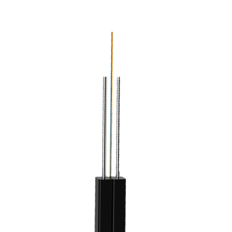 2 Core G.657A1 FTTH Drop Fiber Optic Cable GJXH Indoor Optical Fiber Cable