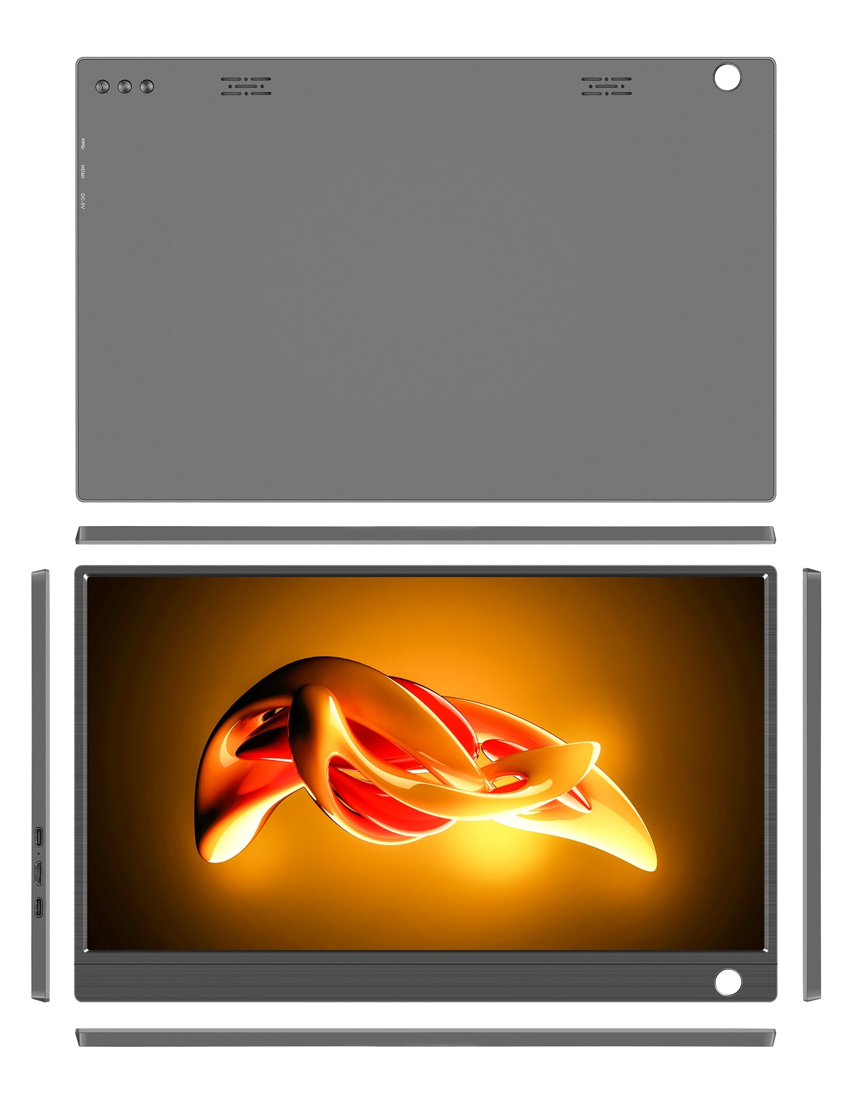 178 Degree Full View 72% Color Gamut 13.3 Inch Portable FHD Monitor