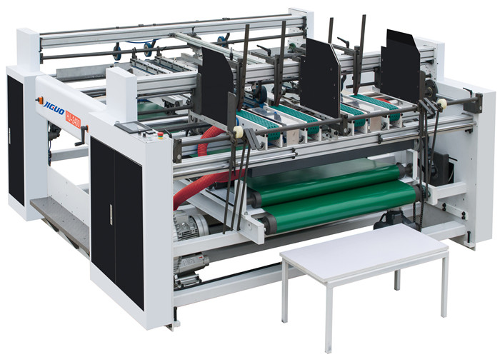 Double Station Folder Gluer Machine Semi-Automatic Corrugated Box Gluing Machine