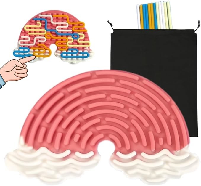Sensory Activity Board Silicone Fidget Toy Designed for Calming Stress Anxiety ADHD Autism
