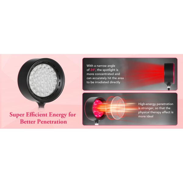 Red light therapy lamp adjustable stand