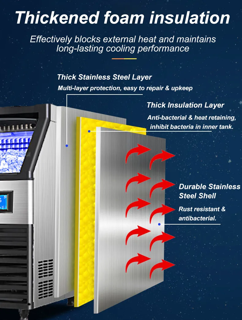 Ice maker detailed view 6
