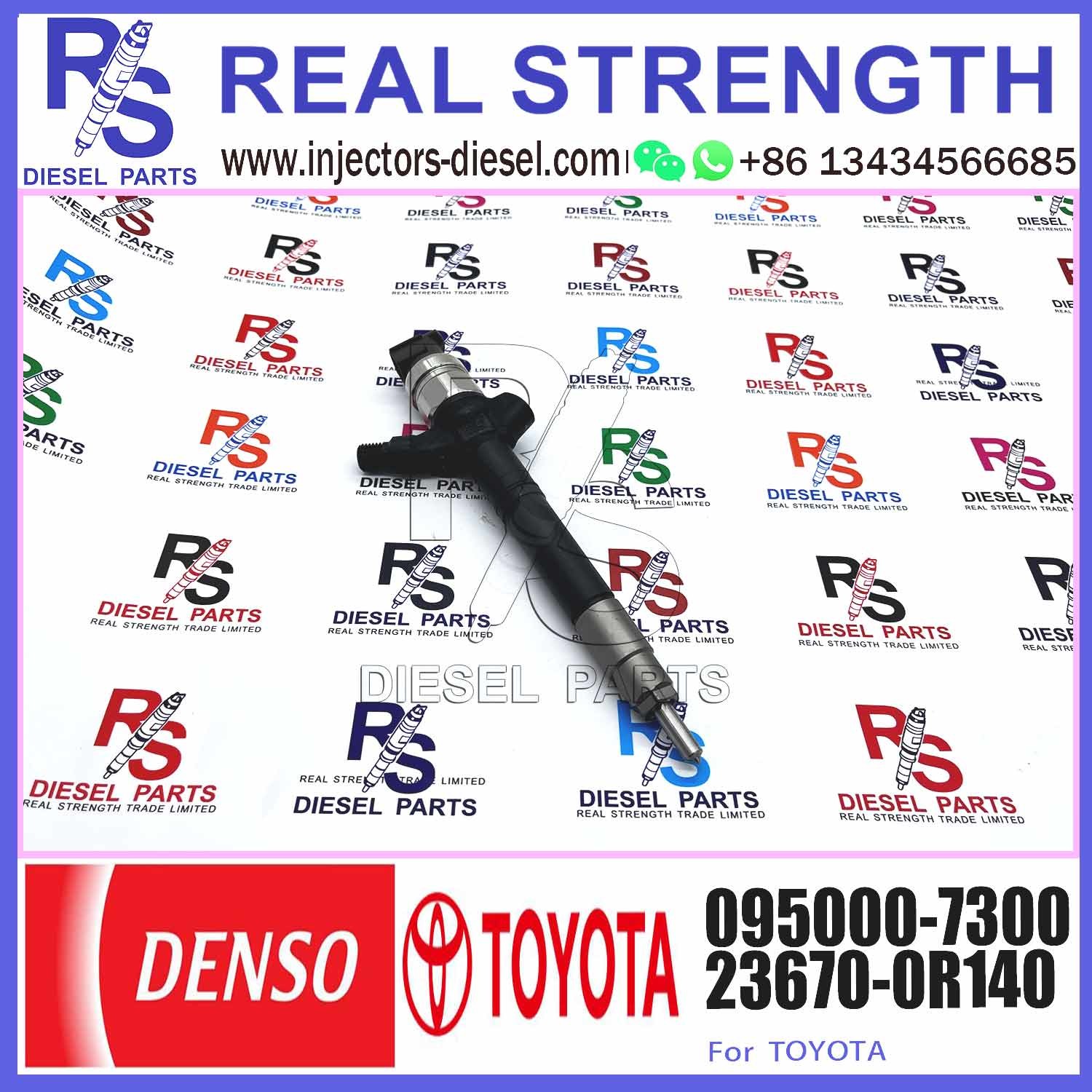 GAMEN Brand New Common Rail Fuel Injector 23670-0R140 23670-0R190 095000-7300 For TOYOTA 1AD-FTV