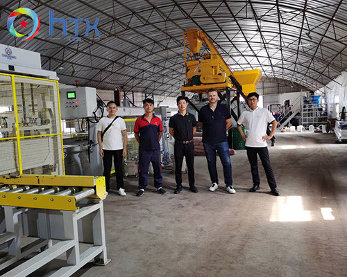 Concrete Block Retaining Wall Manufacturing Machine Concrete Wet Casting Supporting Production Line