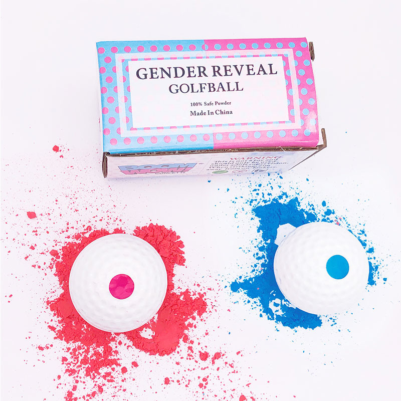 CE Boy Girl Powder 2" Exploding golf Gender Reveal Balls