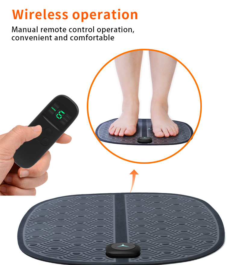 90mAh Electric EMS Foot Massager Mat Legs Therapy Blood Circulation