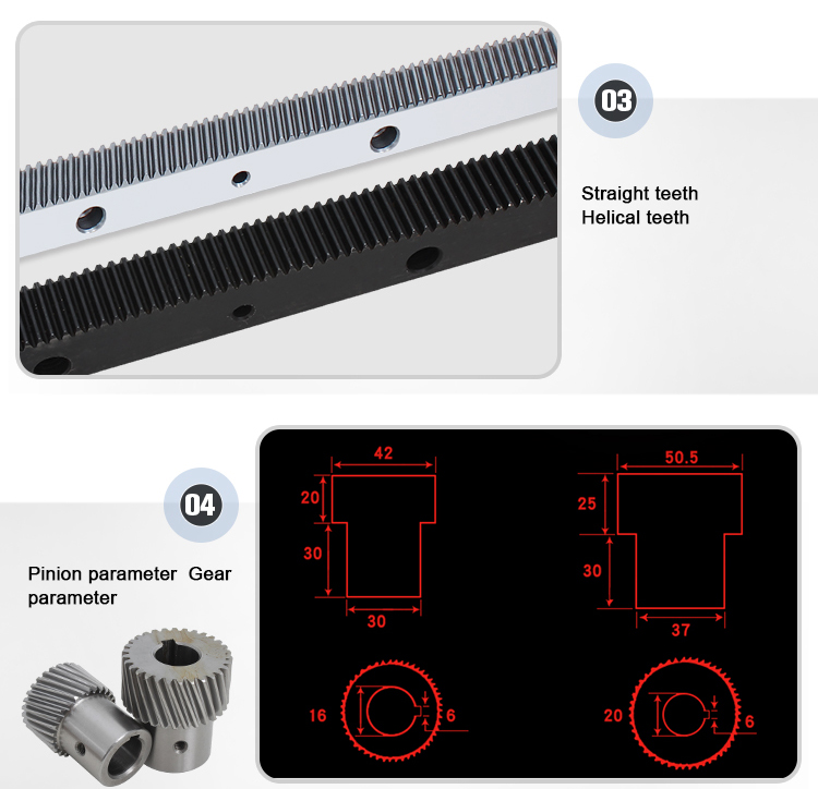 Nonstandard Precision Casting Rack Gear Cutter for CNC Cutting Machine