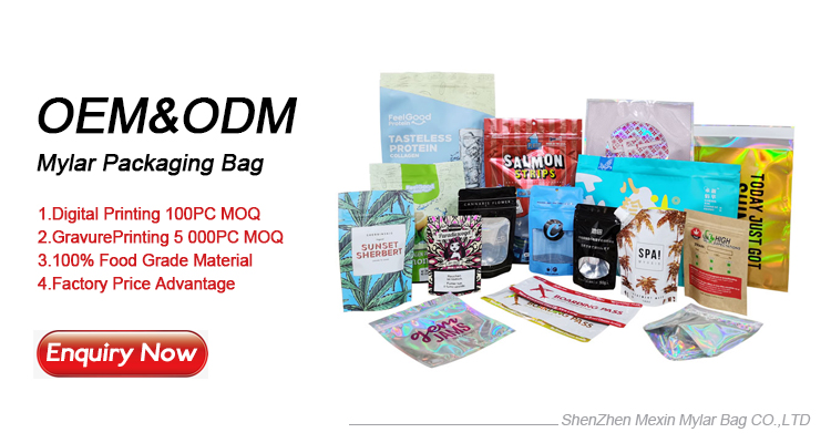 Personalized Custom mylar bags Small Weed Cookie Packaging 3.5 Mylar Zip lock Bags
