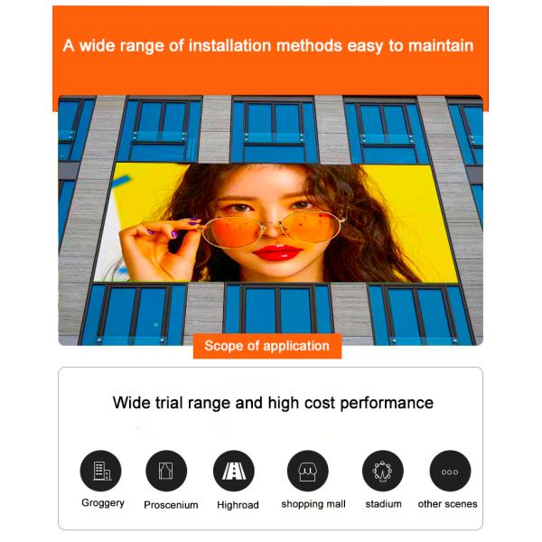 UHLED P4 P6 P8 P10 LED Screen Outdoor High Brightness LED Advertising Screen Digital Signage LED Billboard Outdoor Led Display