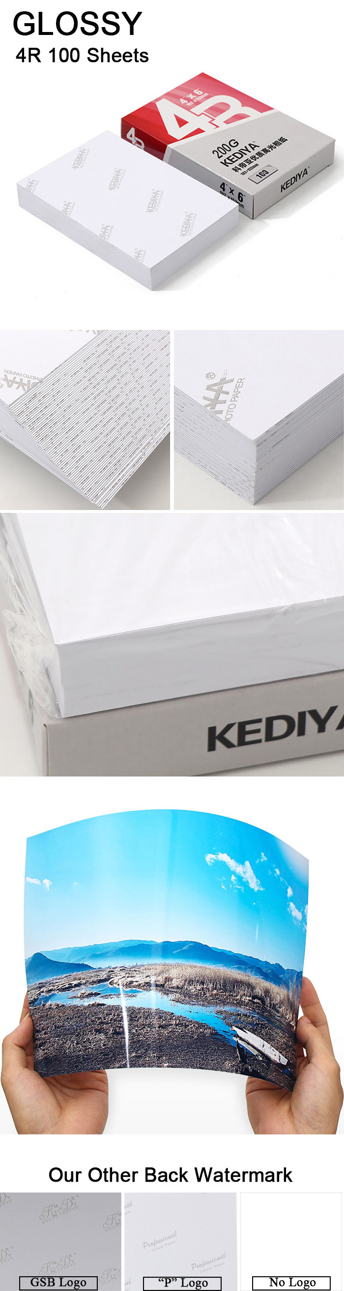 Smooth Cast Coated High Glossy Inkjet Printing Paper