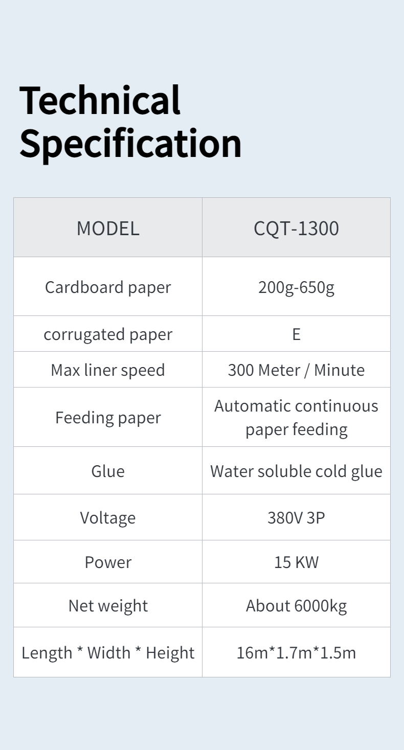Water Soluble Cold Glue Used CQT-1300 Folder Gluing Machine for Cardboard Box Making