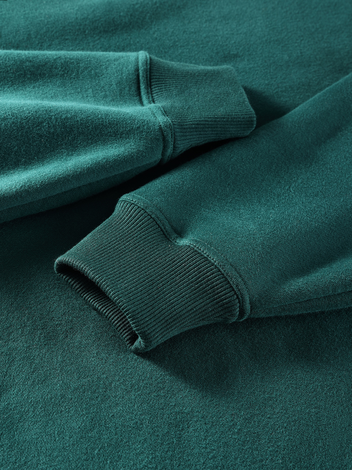 Custom Embroidery Washed 360g Polar Fleece Solid Color Round Neck Oversized Plus Size Men's Hoodies & Sweatshirts