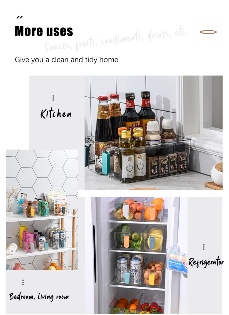 OEM Fruit Saver Containers 30.5x11.5CM Plastic Kitchen Organizer