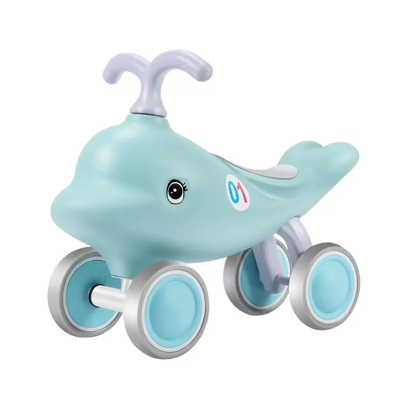 G.W 2.2kg Cute Ride On Old Kids Mini Baby No-Peda 4 Wheel Balance Bikes Car for Kids