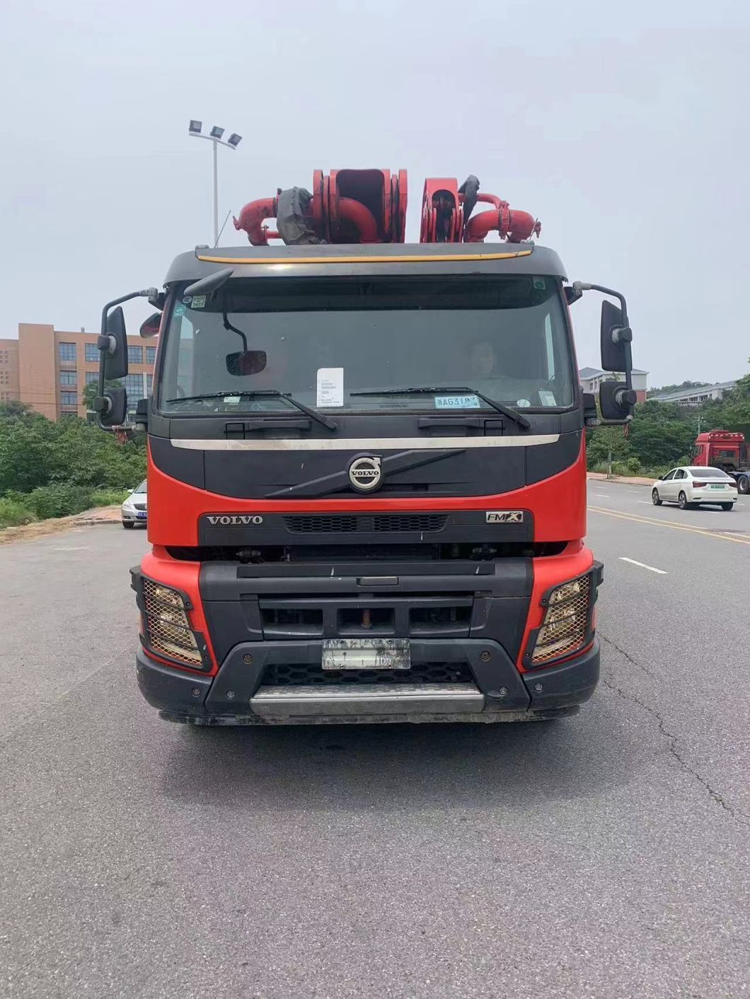 Good Original Condition Near New Pump 2020 Sy 56m Concrete Pump Construction Equipment on Volvo Chassis