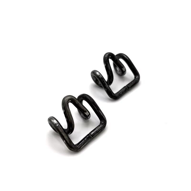 OEM Steel Wire Bending Forming Blacking Spring Clip Collars Hook Spring