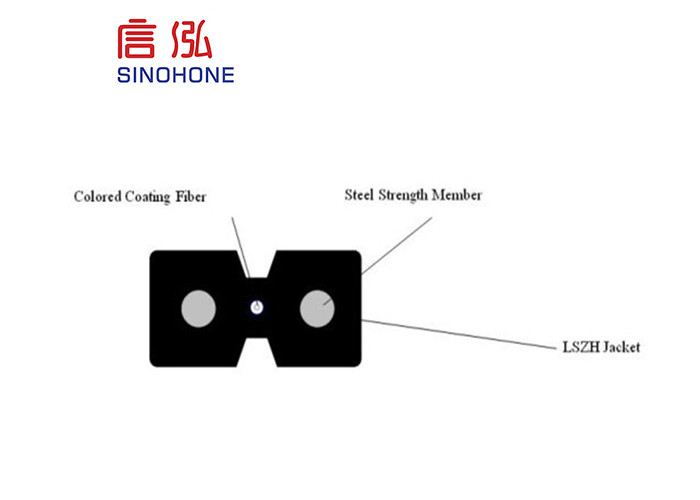 Multimode Indoor Fiber Optic Cable High Tensile Strength Simplify Installation