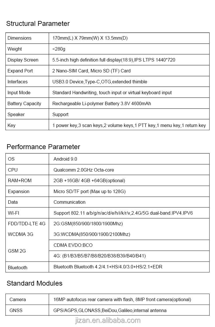 Octa Core NFC UHF Android Tablet with 1D 2D Wireless Barcode Scanner and 16MP Camera