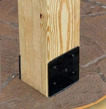 Sturdy and Durable Concrete Column Anchor U Shape Fence Column Bracket for 4x4 Posts