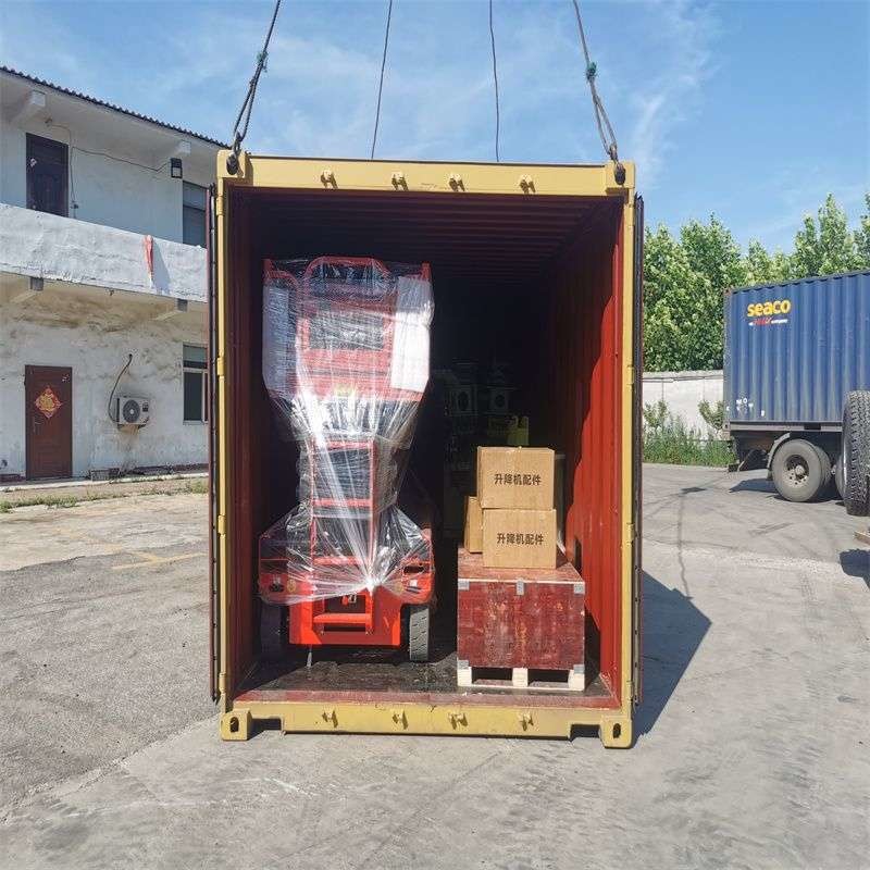 Scissor Platform Indoor Lift Mini Scissor Hydraulic Platform Lifter With Outriggers