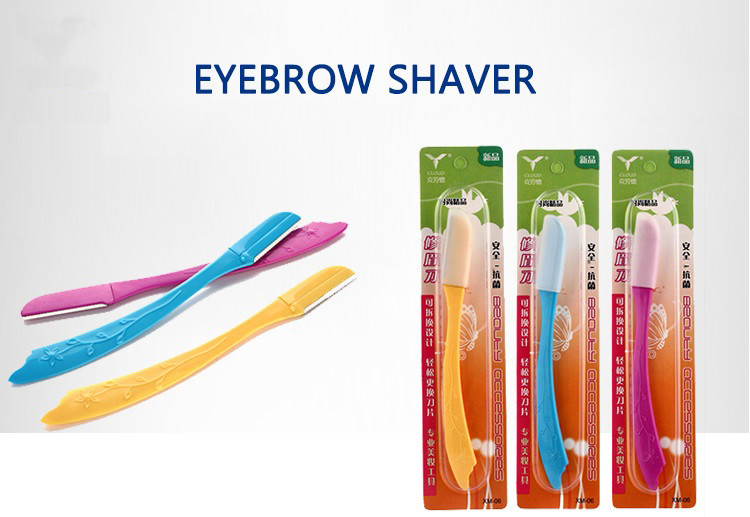 ABS Plastic Hair Shaving Razor Eyebrow Facial Hair Shaver Unique Blade Head Protected