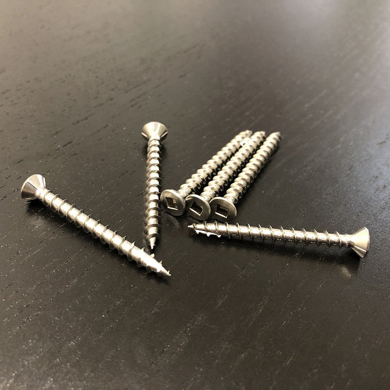 10G X 45mm Wood Deck Screws #2 Square Drive Type 17 304 Stainless Steel Timber Screws