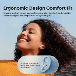 Buy cheap Langsdom Wireless Earbud 5.3 Stereo Bass Earphones 2024 Noise Cancelling Ear Buds 32H Dual Mic Call Bluetooth Earphones product