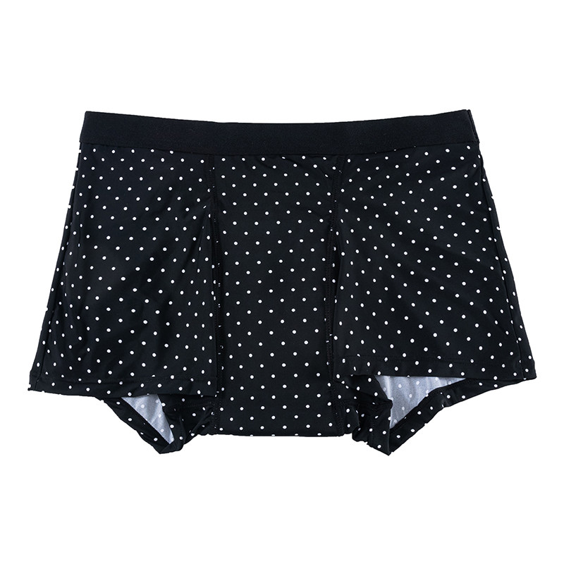 4 Layers Leak Period Proof Pants Shorts Sports Women Black Wave Point Heavy Flow Menstrual