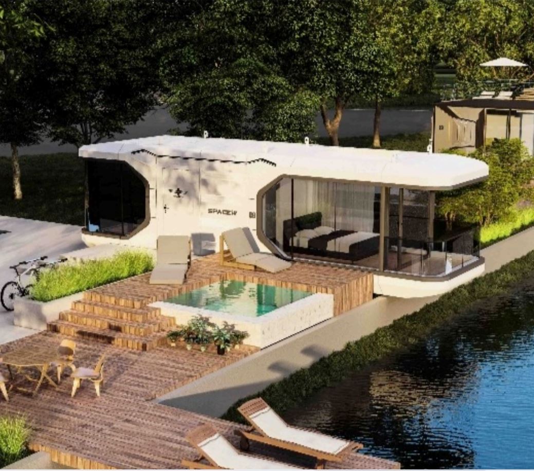 Luxury Mobile Hotel Home Stay Resort Building Prefab Vessel Capsule Cabin