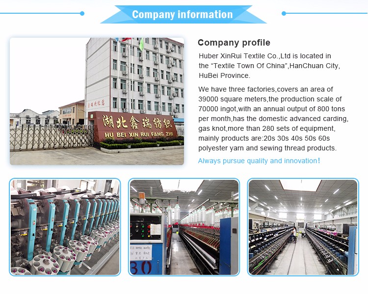 Good Color Retention Industrial Sewing Thread Sewing Machine Thread For Jeans 20s/3 203