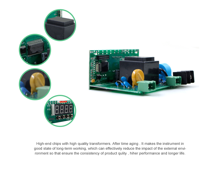 48*96mm Digital LED display single phase att meter ith 9999