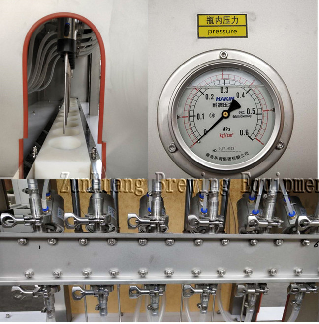Semi Automatic Beer Can Filling Machine , Sus304 Can Filling Equipment For Brewery